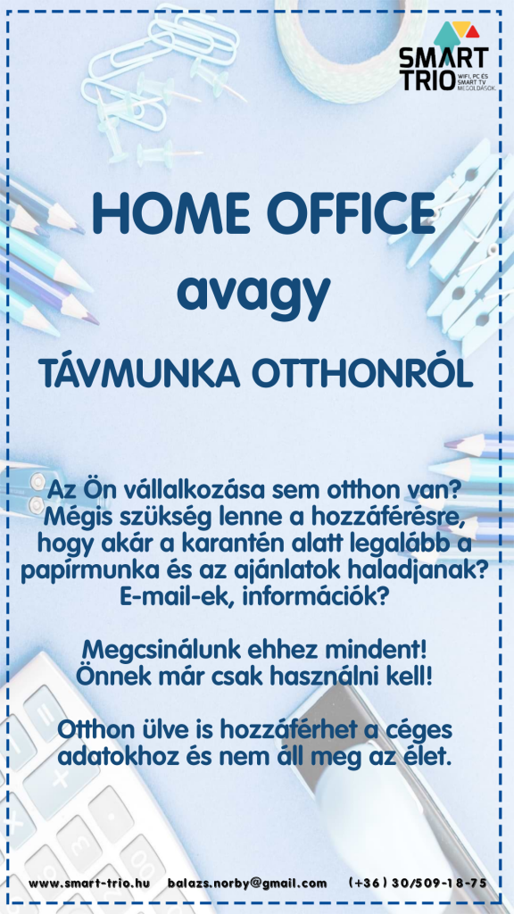 Távmunka? Igen! Segítünk megoldani jól.